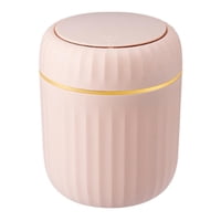 Magideal - Pequeal Basura De Escritorio Mini Basura Contenedor De Basura Versátil Creativo Pequeño Organizador De Escritorio De Lavabo Para Sala De Estar Al Lado Rosa