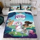 thumbnail image 4 of Nella la Princesa Caballero Conjunto de sábanas temático, trío de piezas, cómodo y amigable con la piel, diseño único, regalo de decoración para el hogar para familiares, amigos y fans,135cm *200cm, 4 of 6