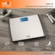 thumbnail image 3 of Báscula de baño digital EatSmart Precision de acero inoxidable de 250 kg, 3 of 6