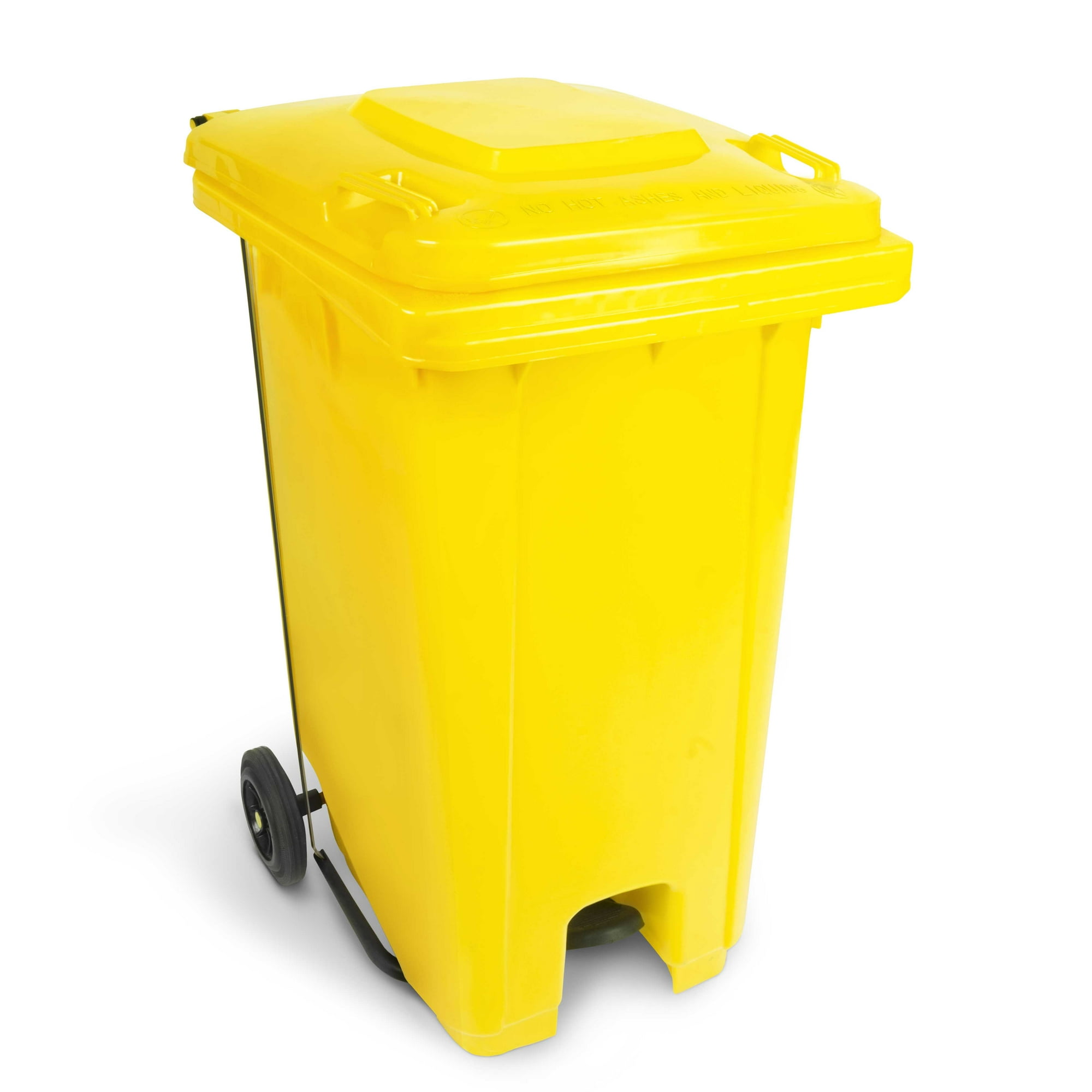 Recilock - Basurero Con Pedal Central 240 Litros - Amarillo