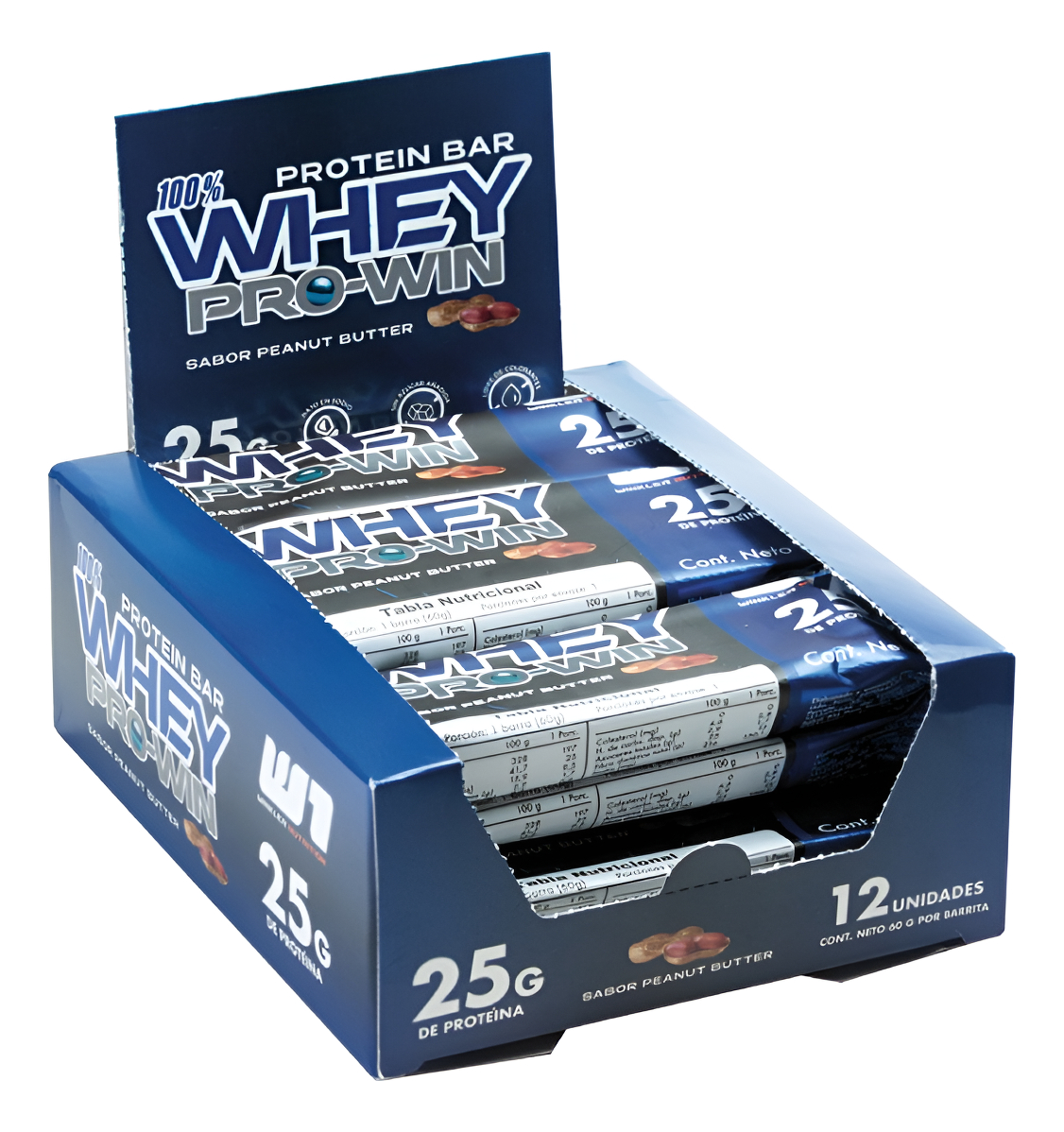Winkler Nutrition - Pack 12 Barritas Whey Pro Win Protein Bar 60 Grs.