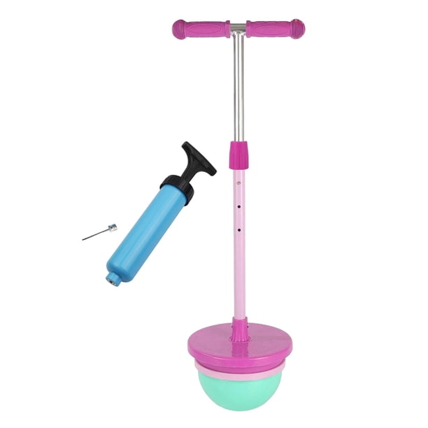 Saltador Pogo para Niños, Barra Pogo, Entrenamiento de Equilibrio Creativo, Lindo Juguete de Salto Alto, Altura Ajustable para Juegos, Patio de Juegos Rosa roja