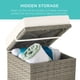 thumbnail image 2 of Set de almacenamiento para exterior de mimbre con otomanas Best Choice Products, 2 of 7