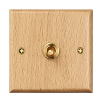 Bothyi - Cubierta De Salida De Placa De Interruptor De Iluminación De Madera Para Sala De Estar De Sala De Estar Restaurante De Una Sola Palanca De Una Sola Palanca