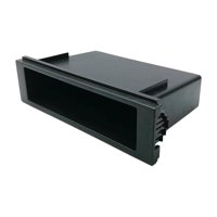 Magideal - Caja De Almacenamiento Para Radio Estéreo De Coche, Portavasos De Un Solo Din, Almacenamiento Cubby, Universal, Caja De Almacenamiento Con Soporte