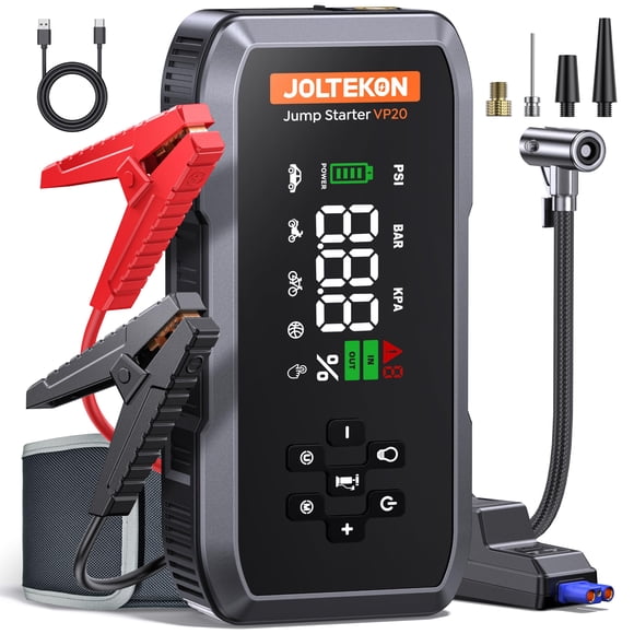 Arrancador de batería para auto Joltekon VP20 4500A con bomba de 150 PSI