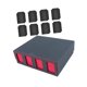 thumbnail image 3 of Caja De Baraja De Cartas Coleccionables, Regalo Para Coleccionistas De Cartas, Caja De Almacenamiento De Baraja De Cartas TCG Premium, Color Rojo Con Divisor, 3 of 5
