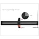 thumbnail image 4 of Regla circular de dibujo para carpintería de aleación de aluminio de 290 mm, herramienta de medición multifuncional para carpintero, calibradores, herramienta de dibujo circular., 4 of 7