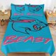 thumbnail image 2 of 3 Piece Bedding SetMrBeast BlueComforter Set for Kids Boys Teen Tween 3D Lightweight Microfiber Bedding Sets, 2 of 5