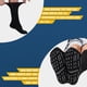 thumbnail image 2 of Calcetines Extra Anchos Para Pies Hinchados 4 Pares Negros, 2 of 6