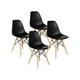 thumbnail image 3 of Juego de Comedor Mesa Eames Blanca 100cms + 4 Sillas Eames Negro, 3 of 3