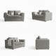 thumbnail image 3 of Sofa esencia 2 cuerpos, 3 of 4