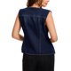 thumbnail image 3 of INSPIRE CHIC Chaleco de Mujer de Mezclilla Cuello en V Bolsillos con Parche Botones Sin Mangas Chaqueta de Jean 2XL Azul Marino, 3 of 6
