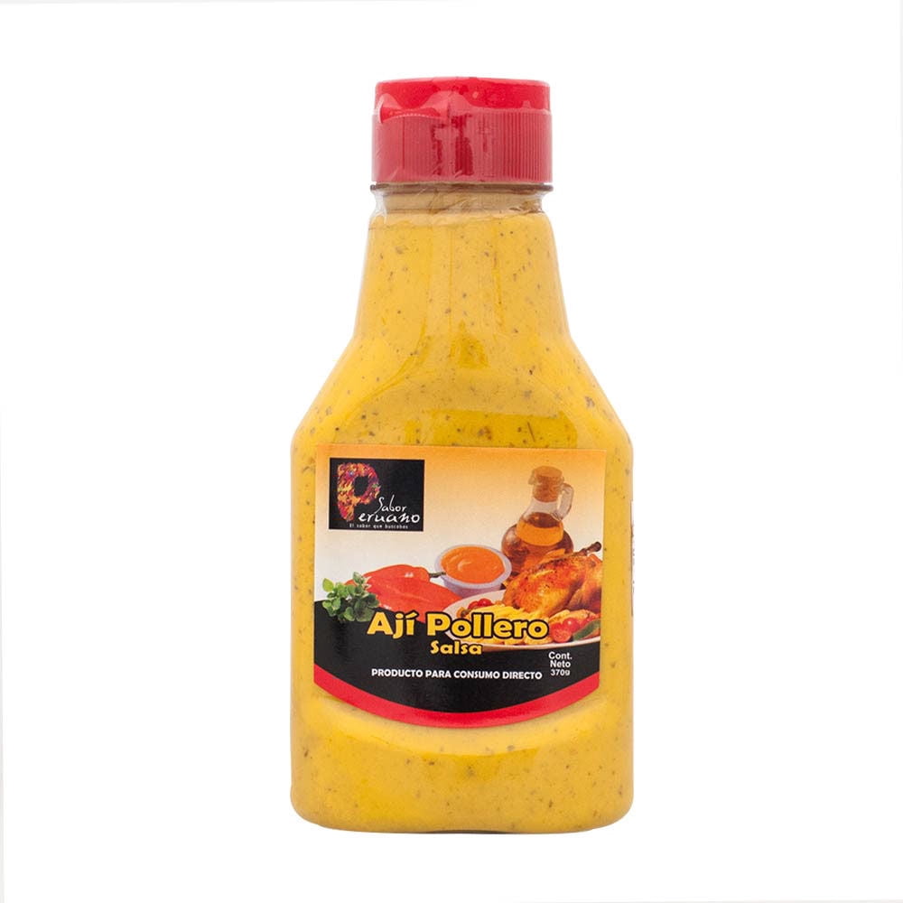 Salsa Ají Pollero Botella 370 g Sabor Peruano