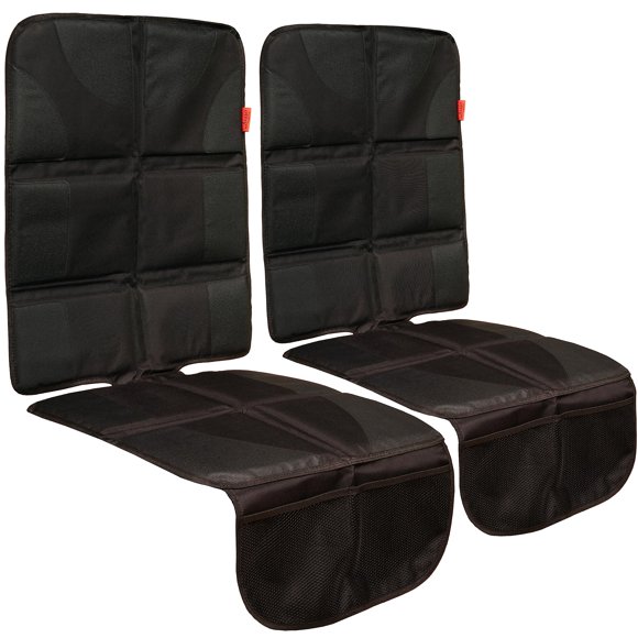 Protector de asiento de coche Lusso Gear Value, paquete de 2, impermeable, negro