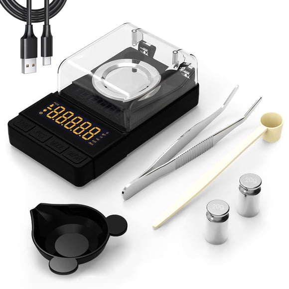 Báscula digital de miligramos MAXUS DANTE 50 g/0,001 g con accesorios