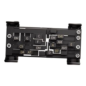 Magideal - Herramienta De Ayuda Para Guitarra Acústica Prensa De Guitarra Regalo Prensa Sin Esfuerzo Herramientas De Aprendizaje De Guitarra Para Entrenamiento D Negro