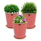thumbnail image 1 of Set de 3 Macetas Zaia 26 cm Rosa Alegre y sus platos, 1 of 3