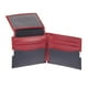 thumbnail image 2 of Cartera De Piel Con Bloqueo Rfid Para Hombre Rojo Azul Marino, 2 of 2