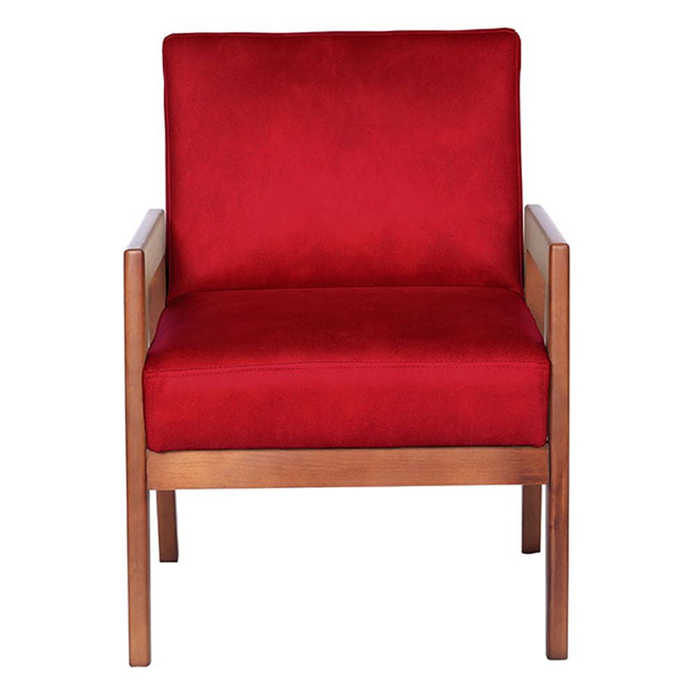 Latam Home - Sitial Frankfurt Cuero Kentucky Rojo