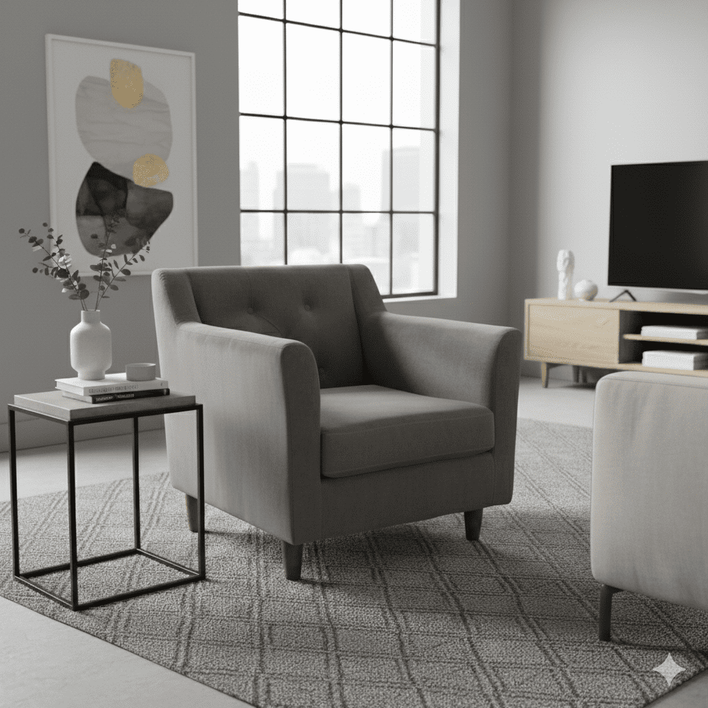 Sc Decohome - Poltrona Rubi Gris