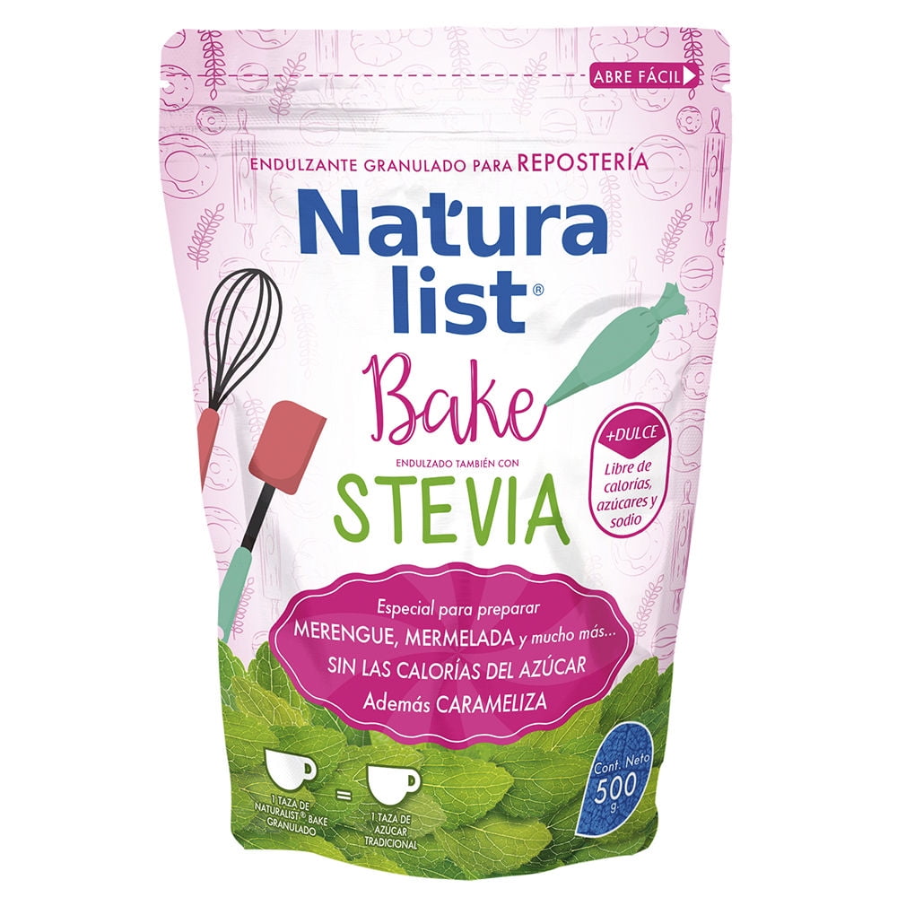 Endulzante Granulado Stevia Bake Doypack 500 g Naturalist