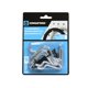 thumbnail image 3 of Ganchos Crawford de acero galvanizado negro y plateado, 3,8 cm, paquete de 6, 3 of 3