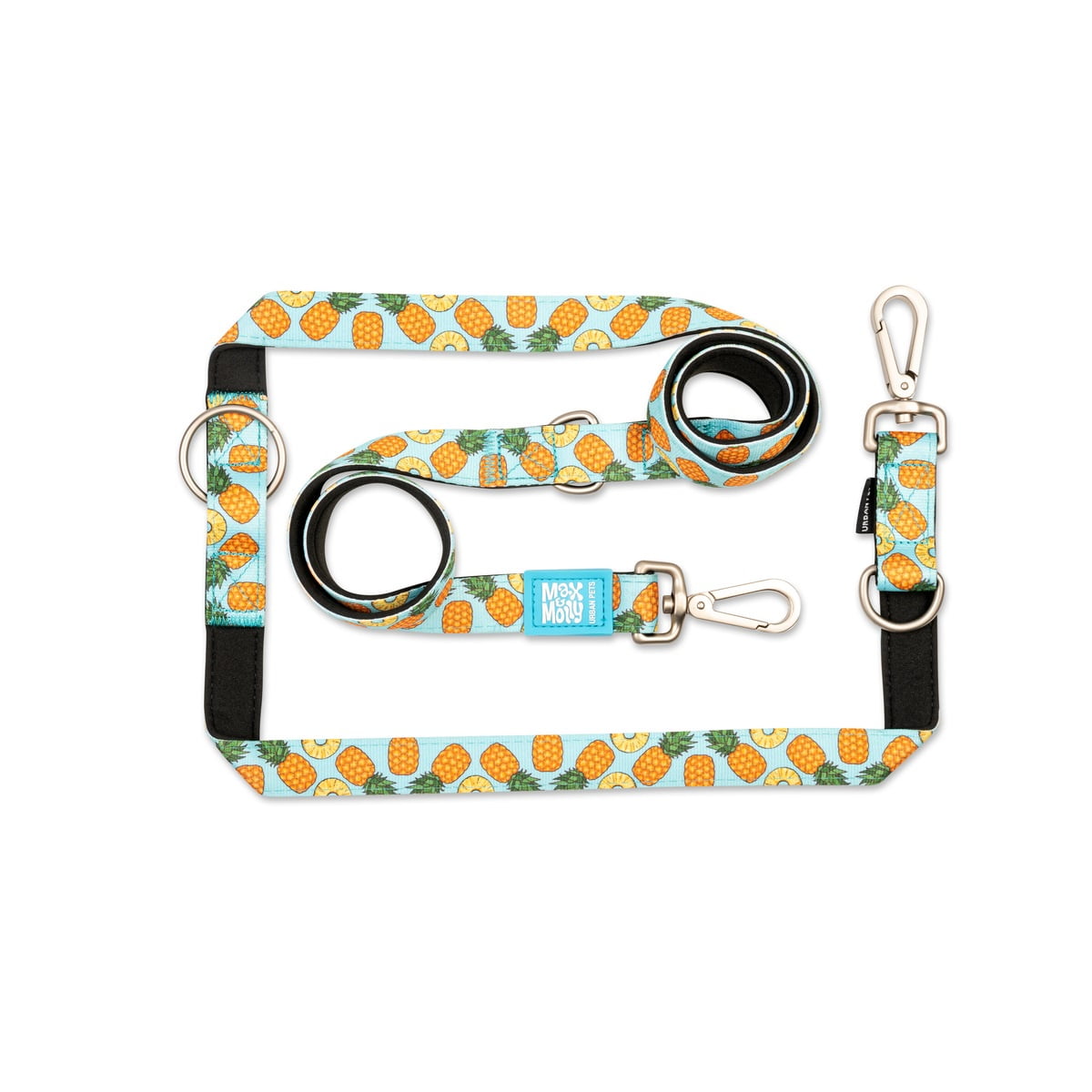 Max & Molly - Correa Perro 2mts Multifuncional Sweet Pineapple