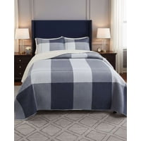 Imac Hogar - Cubrecama Quilt Con Sherpa 2 Plaza 230 Cm X 250 Cm