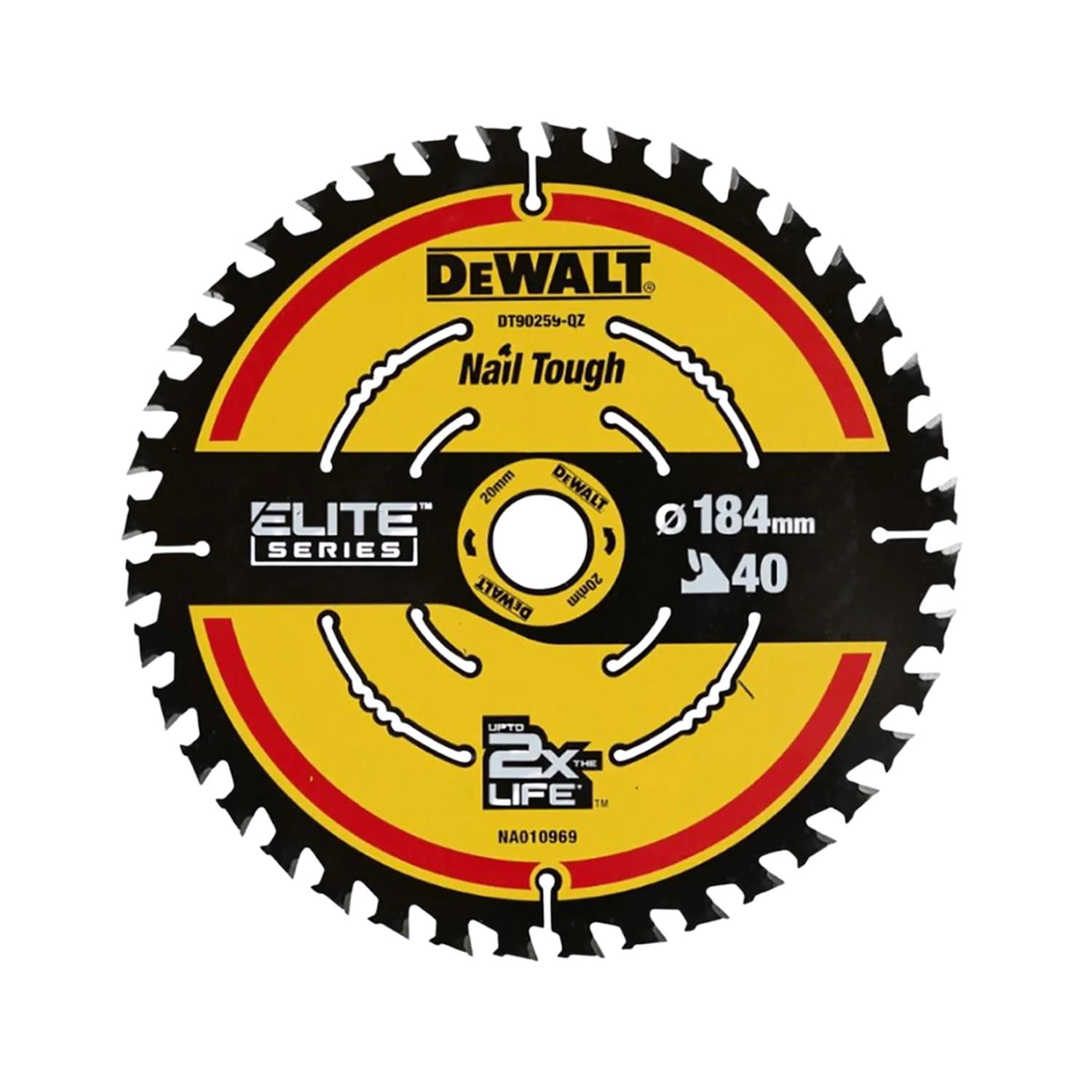Disco Elite Sierra Circular Saw Blade 7-1/4 40d Dewalt Dt90259