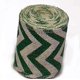 thumbnail image 4 of Cinta AAYU de yute con estampado chevron, 5 cm, verde, 13,7 m, 4 of 5