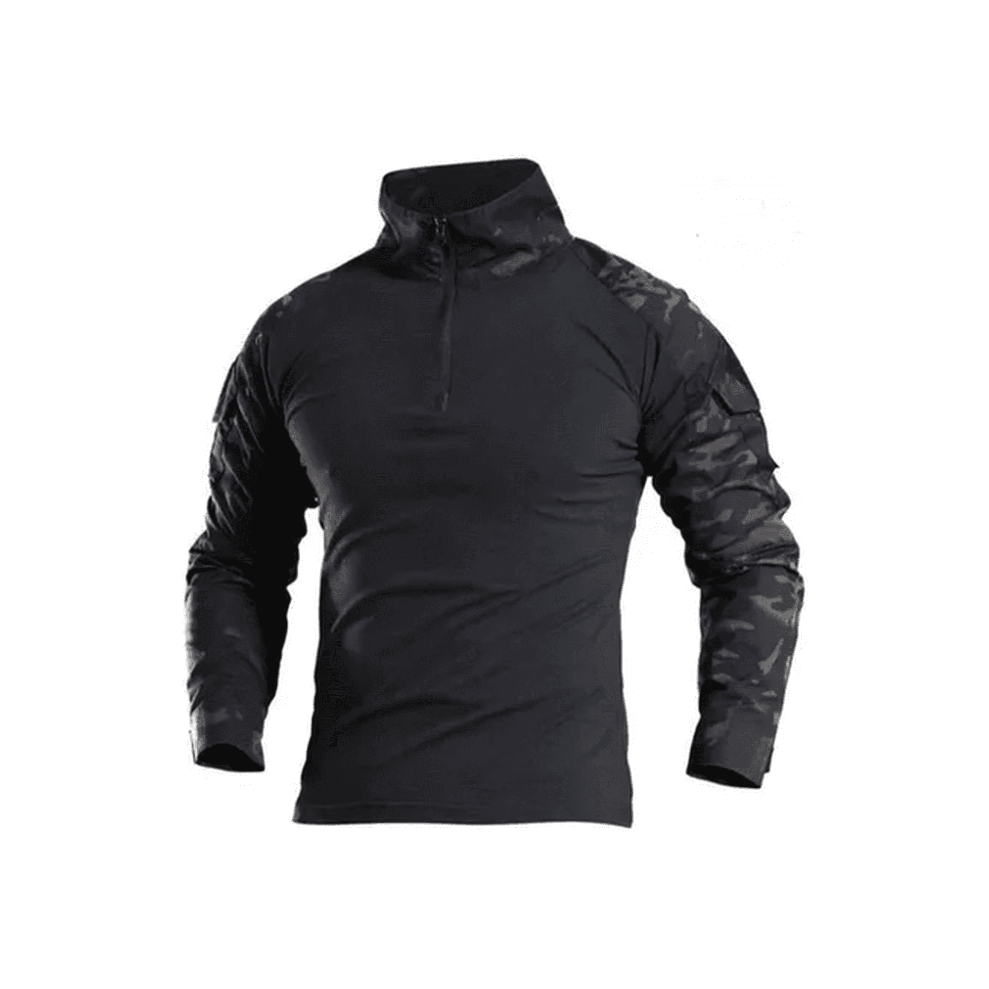 Genérico - Polera Táctica Combat Shirt Militar Airsoft, Color Multicam Black, Talla Xl