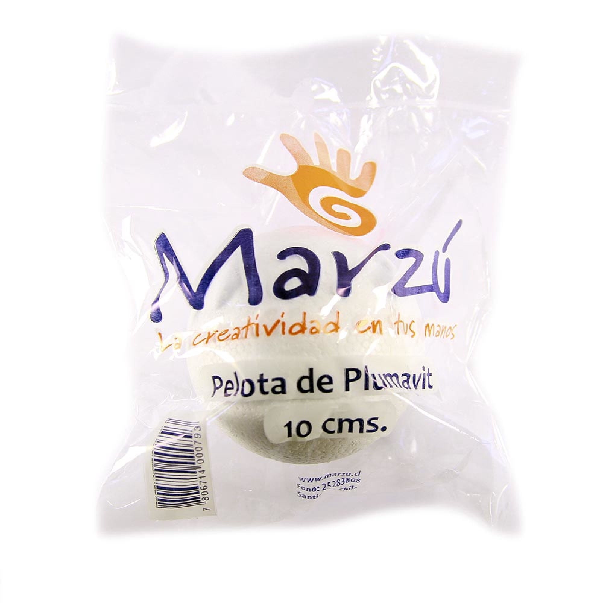 Pelota De Plumavit 10 Cm Marzú