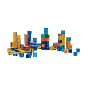 Juego Bloques Magnéticos 114Pcs Mineblocks Ciudad Bandú Multicolor
