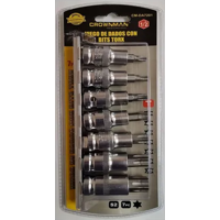 Genérico - Set Kit Juego De Dados Macho Allen 7 Piezas Crownman Gris