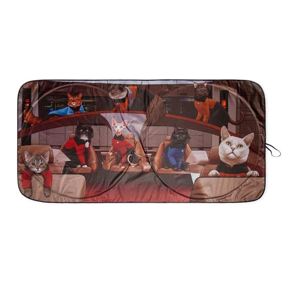 Sunshade Star Trek: La nueva generación de gatos para parabrisas