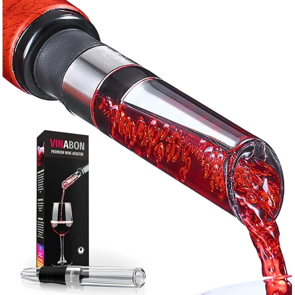 Aerizador de Vino VINABON Vertedor con Salida de Decantación y Sabor Mejorado