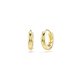 thumbnail image 4 of Pendiente de aro Swarovski tono dorado 1,3 × 0,3 cm, 4 of 6