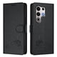 thumbnail image 1 of Funda tipo cartera FOXDOCK para itel S25 Ultra 4G con soporte, ranuras, RFID, diseño de gato, 1 of 5