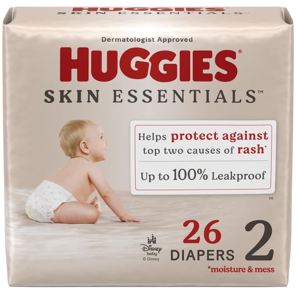 Pañales Huggies Skin Essentials talla 2 para bebé (5,4-8,2 kg) 26