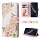 thumbnail image 1 of FOXDOCK Funda Tipo Cartera Floral para iPhone XR ,Funda con Tapa de Cuero PU, Protección Antigolpes con Ranuras para Tarjetas y Soporte, 1 of 5