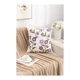 thumbnail image 1 of Pack 2 Cojín Funda Relleno Bordado 45 x 45 cm - Flores Moradas, 1 of 2