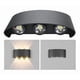 thumbnail image 2 of Aplique LED Exterior IP65 6W Negro para Pared Luz Blanco Cálido, 2 of 5