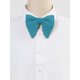 thumbnail image 2 of INSPIRE CHIC Pajaritas de Terciopelo Unisex Pre-atadas Formales Sólidas Corbatas de Moño Turquesa, 2 of 5