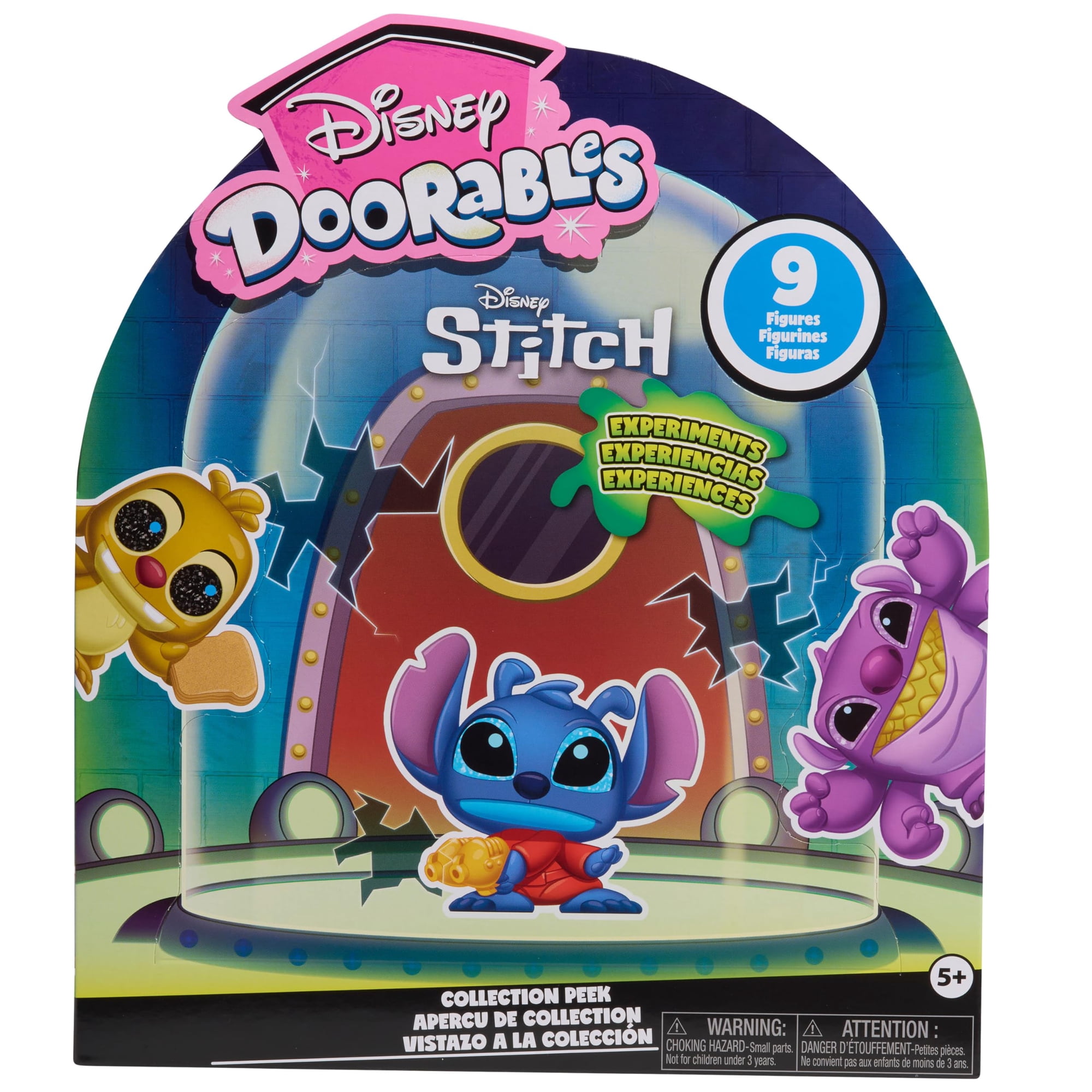 Set De 9 Figuras De Juguete Disney Doorables Experimentos De Stitch