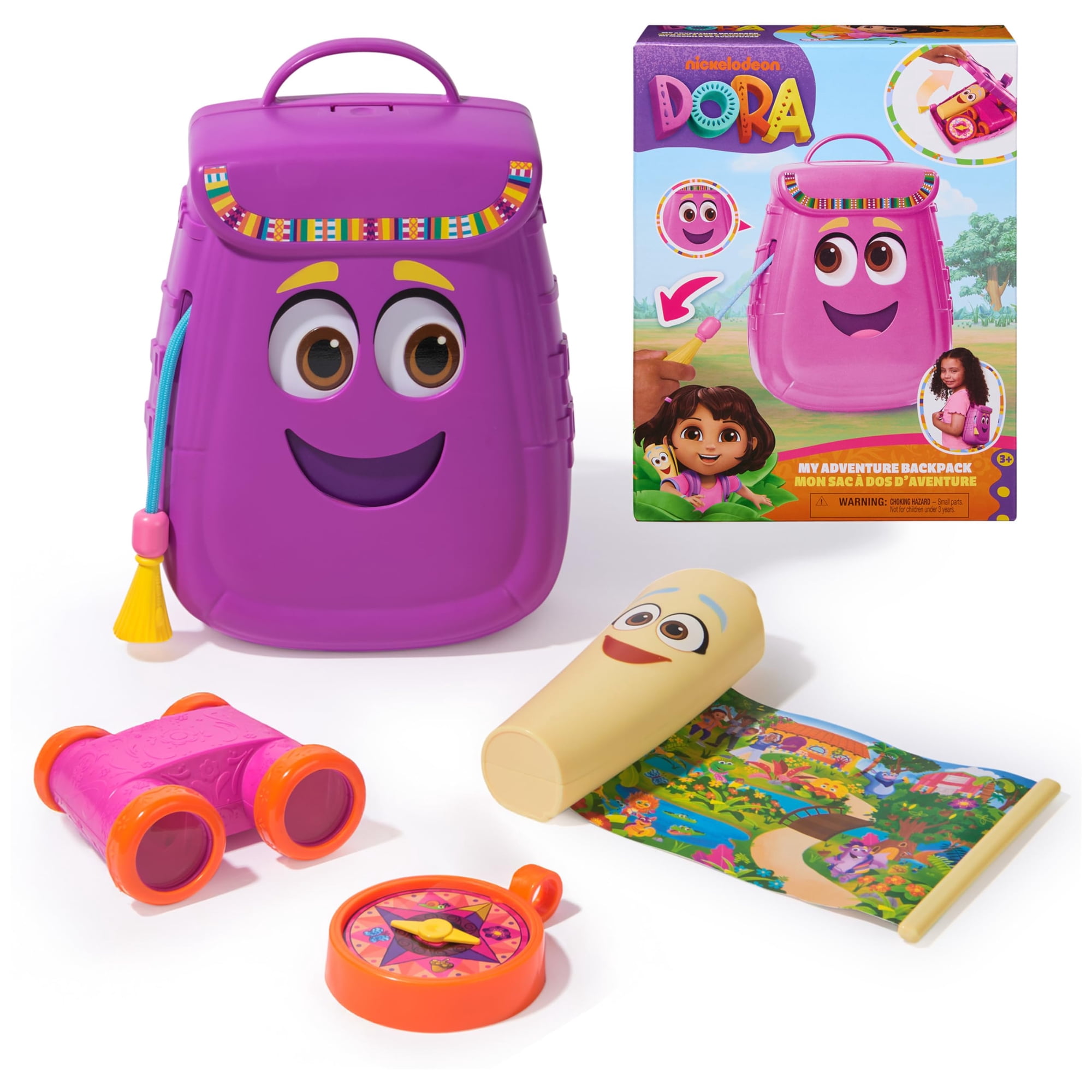 Dora The Explorer - Mochila Adventure Dora My Adventure Con Accesorios Para Niños A Partir De 3 Años