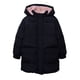thumbnail image 1 of Parka Niña Larga Forro Térmico con Gorro Negro, 1 of 3
