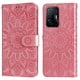 thumbnail image 1 of Funda tipo cartera FOXDOCK para Xiaomi 11T , diseño girasol en relieve, cuero PU, cierre magnético, soporte y tarjetero, 1 of 5