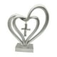 thumbnail image 3 of Escultura De Estatua De Doble Corazón De Resina Para Estantería O Escritorio De Oficina Argent Artístico, 3 of 3