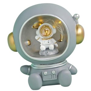 Bothyi - Estatuilla De Astronauta Hucha Luz Nocturna Spaceman Para Decoración De Escritorio En El Hogar Máscara Facial